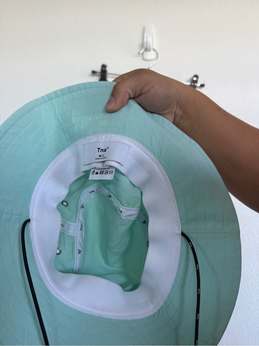 TNA Mint Green Bucket Hat with Chin Cord - Picture 2 of 2